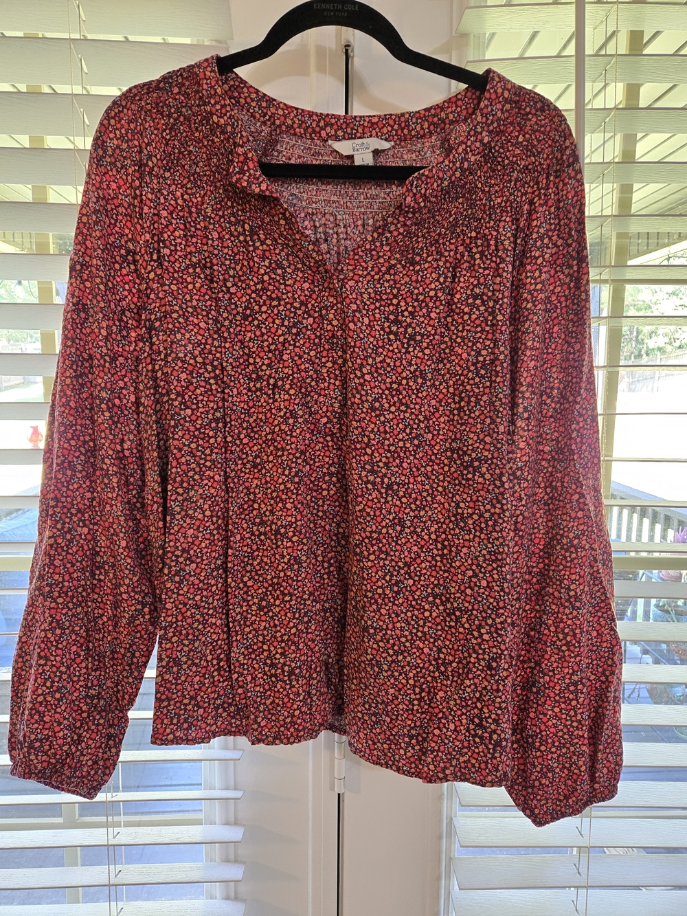 Croft & Barrow FALL Floral Blouse sz Large